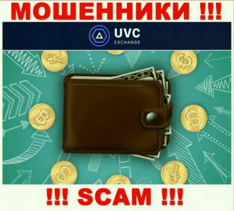 Крипто кошелек - именно в таком направлении оказывают услуги мошенники UVCExchange Com