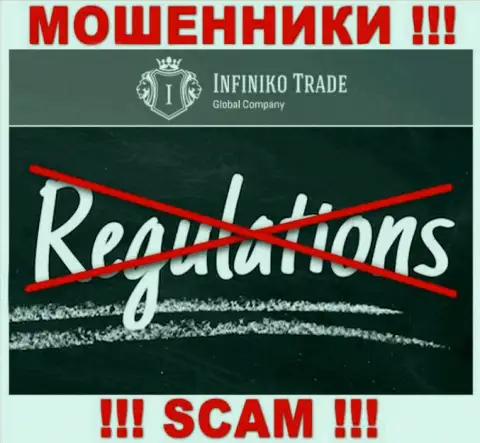 Infiniko Trade беспроблемно уведут Ваши средства, у них нет ни лицензии на осуществление деятельности, ни регулятора