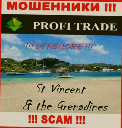 Базируется контора Профи Трейд в офшоре на территории - Сент-Винсент и Гренадины, ШУЛЕРА !!!
