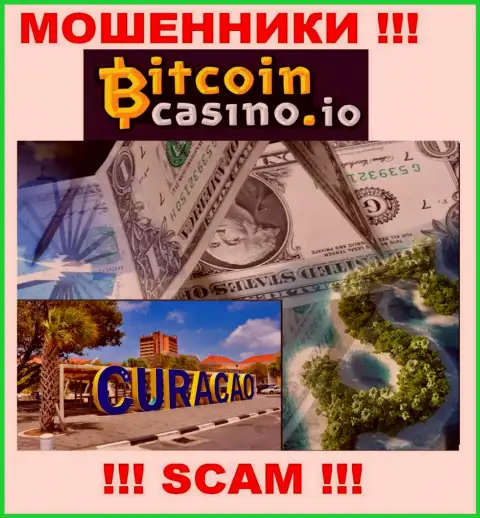 Bitcoin Casino безнаказанно лишают средств, т.к. находятся на территории - Curacao