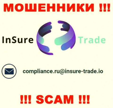 Контора Insure Trade не прячет свой адрес электронного ящика и предоставляет его у себя на сайте