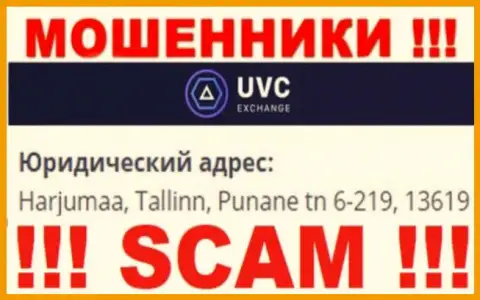 ЮВСЭксчендж Ком - это незаконно действующая контора, которая зарегистрирована в оффшоре по адресу: Harjumaa, Tallinn, Punane tn 6-219, 13619
