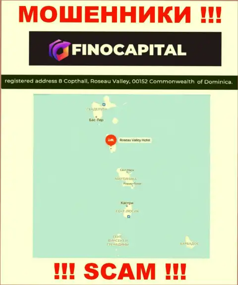 FinoCapital Io - это МОШЕННИКИ, пустили корни в офшорной зоне по адресу - 8 Copthall, Roseau Valley, 00152 Commonwealth of Dominica