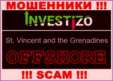 Т.к. Инвестицо имеют регистрацию на территории Сент-Винсент и Гренадины, слитые вложенные деньги от них не забрать