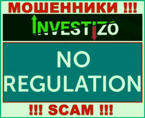 У компании Investizo LTD нет регулятора - аферисты беспрепятственно облапошивают наивных людей