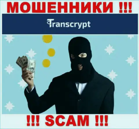 Очень опасно соглашаться работать с TransCrypt Eu - опустошат кошелек