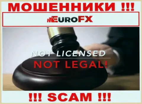 Информации о лицензии Euro FX Trade у них на web-портале нет - это ОБМАН !!!