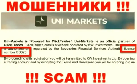 Будьте крайне осторожны, UNIMarkets Com сливают вложенные деньги, хоть и показали свою лицензию на сайте