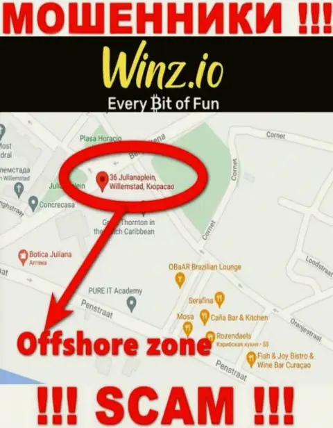 Winz имеют офшорную регистрацию: Curaçao - будьте осторожны, мошенники