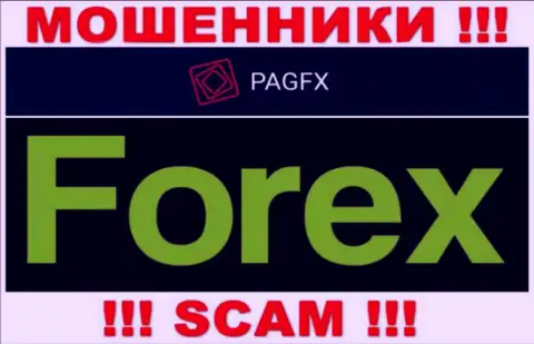 PagFX грабят доверчивых людей, действуя в области Forex