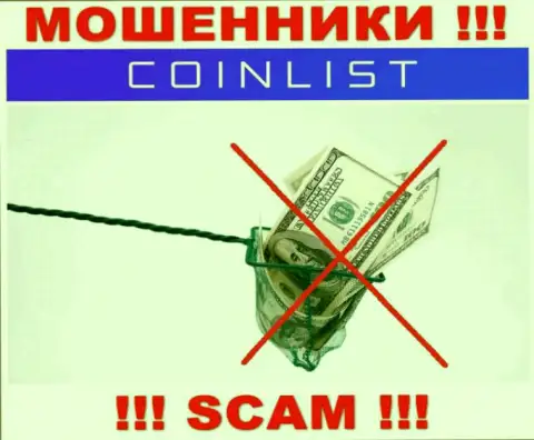 Нереально забрать назад финансовые средства с организации CoinList Co, в связи с чем ни рубля дополнительно вносить не рекомендуем
