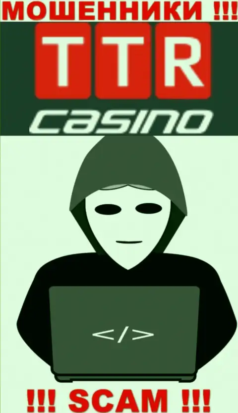 Перейдя на сайт мошенников TTR Casino мы обнаружили полное отсутствие инфы об их непосредственных руководителях
