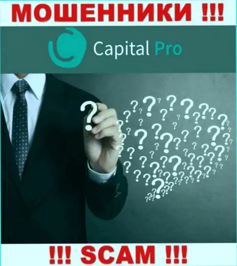 Capital-Pro - это сомнительная организация, информация о непосредственном руководстве которой напрочь отсутствует