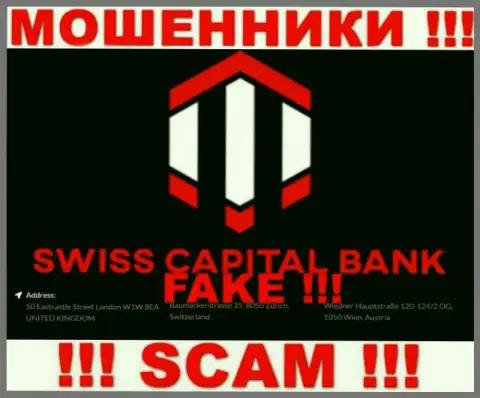 Так как адрес регистрации на сайте SwissCBank ложь, то при таком раскладе и совместно работать с ними очень опасно
