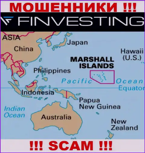 Marshall Islands - юридическое место регистрации конторы Finvestings