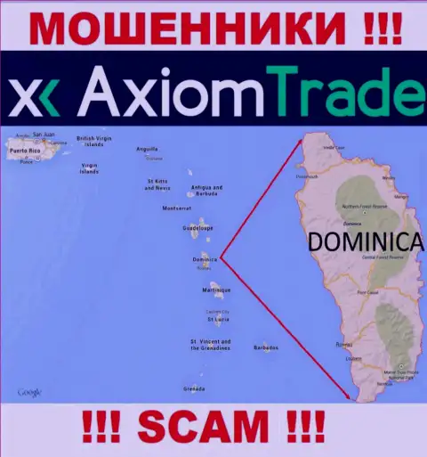 У себя на сайте Axiom Trade указали, что зарегистрированы они на территории - Commonwealth of Dominica