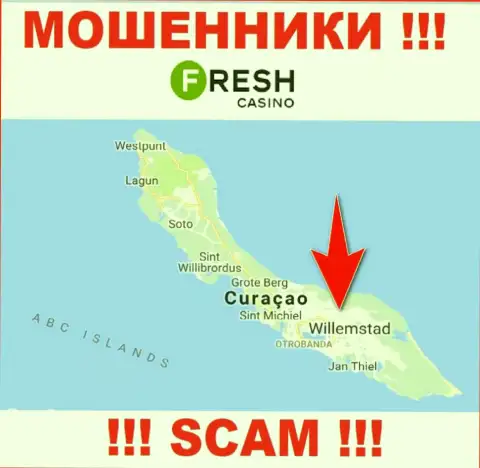 Curaçao - именно здесь, в оффшоре, отсиживаются жулики FreshCasino