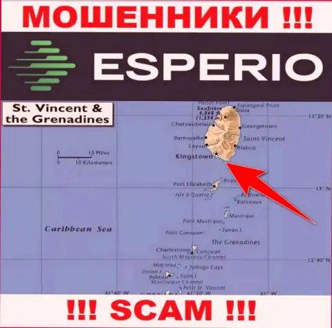 Офшорные internet-кидалы Эсперио скрываются здесь - Kingstown, St. Vincent and the Grenadines