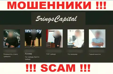 Не работайте с интернет мошенниками FiveRings-Capital Com - нет правдивой инфы о лицах управляющих ими