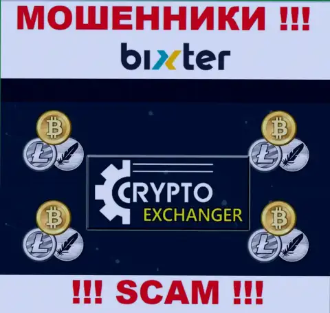 Bixter Org это настоящие internet кидалы, сфера деятельности которых - Крипто обменник