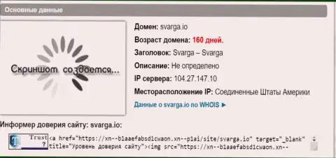 Возраст доменного имени форекс организации Сварга, согласно справочной инфы, полученной на web-сайте doverievseti rf